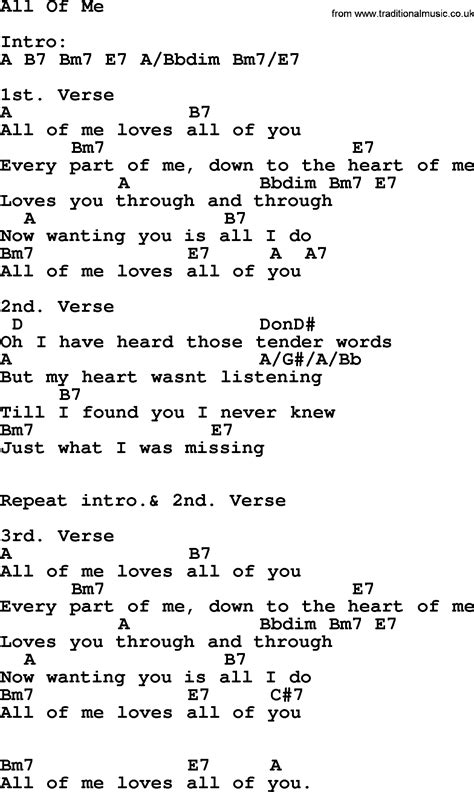 all to me lyrics and chords|all of me chords download.